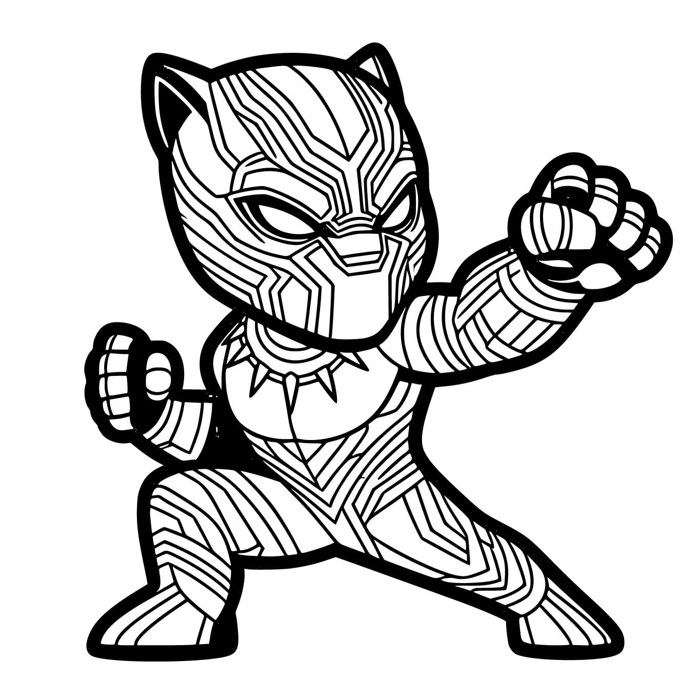 印刷可能 ブラックパンサー 描く ぬりえ