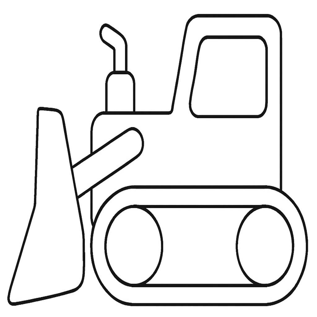 印刷可能 ブルドーザー ぬりえ