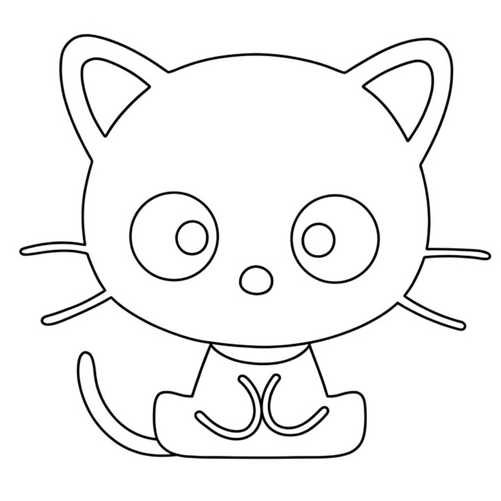印刷可能 チョコキャット ぬりえ