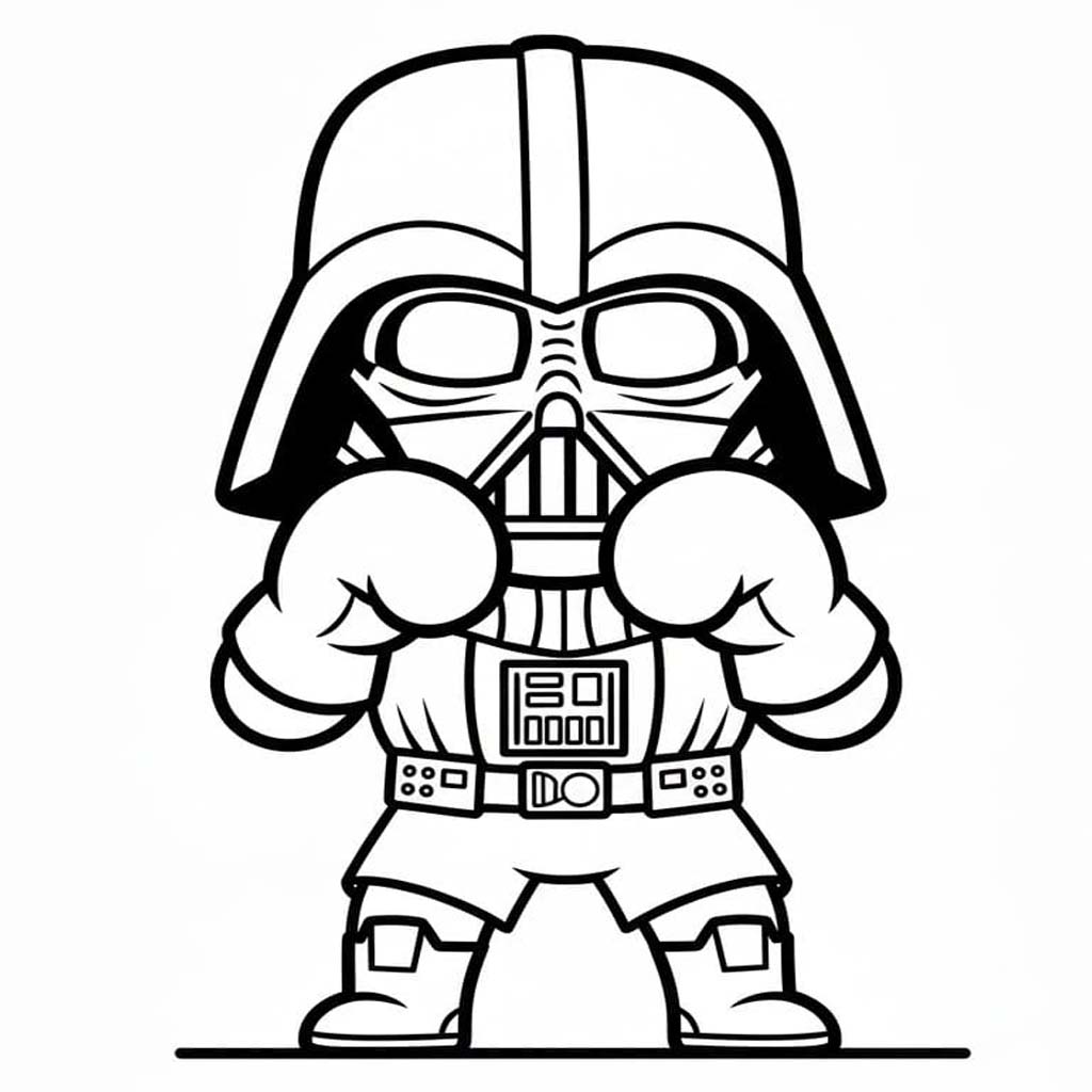 印刷可能 ダース・ベイダー ぬりえ