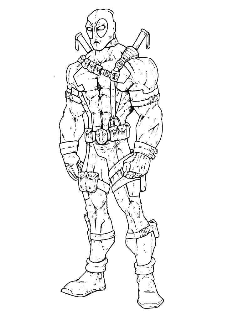 印刷可能 デッドプール ぬりえ