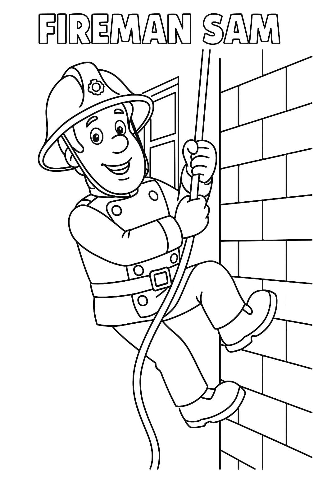 印刷可能 ファイヤーマンサム 描く ぬりえ