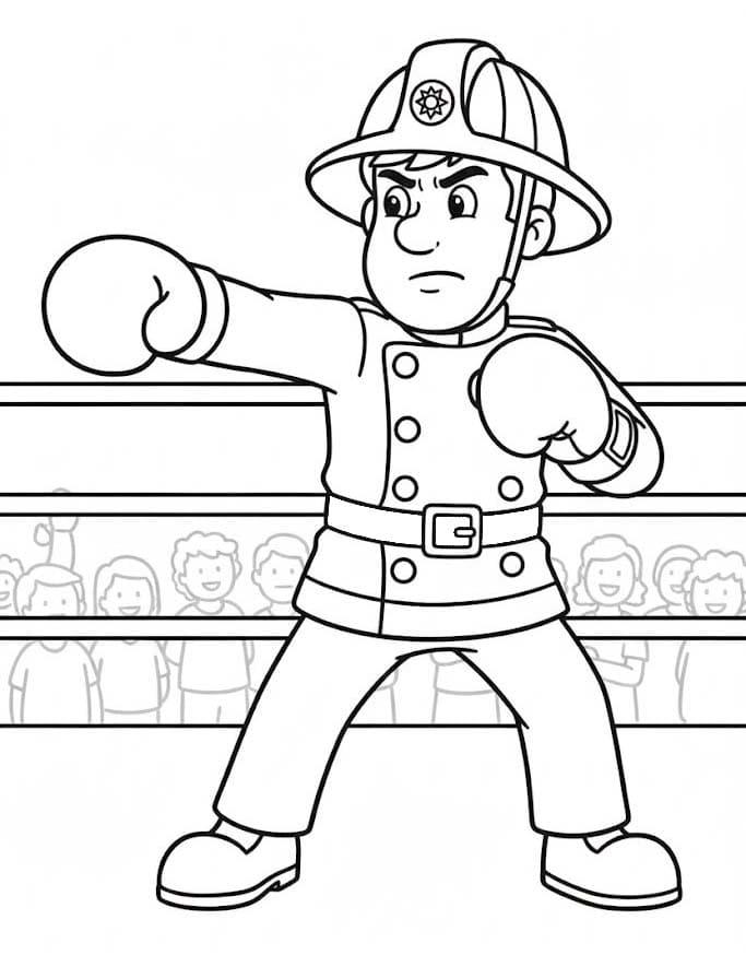 印刷可能 ファイヤーマンサム ぬりえ