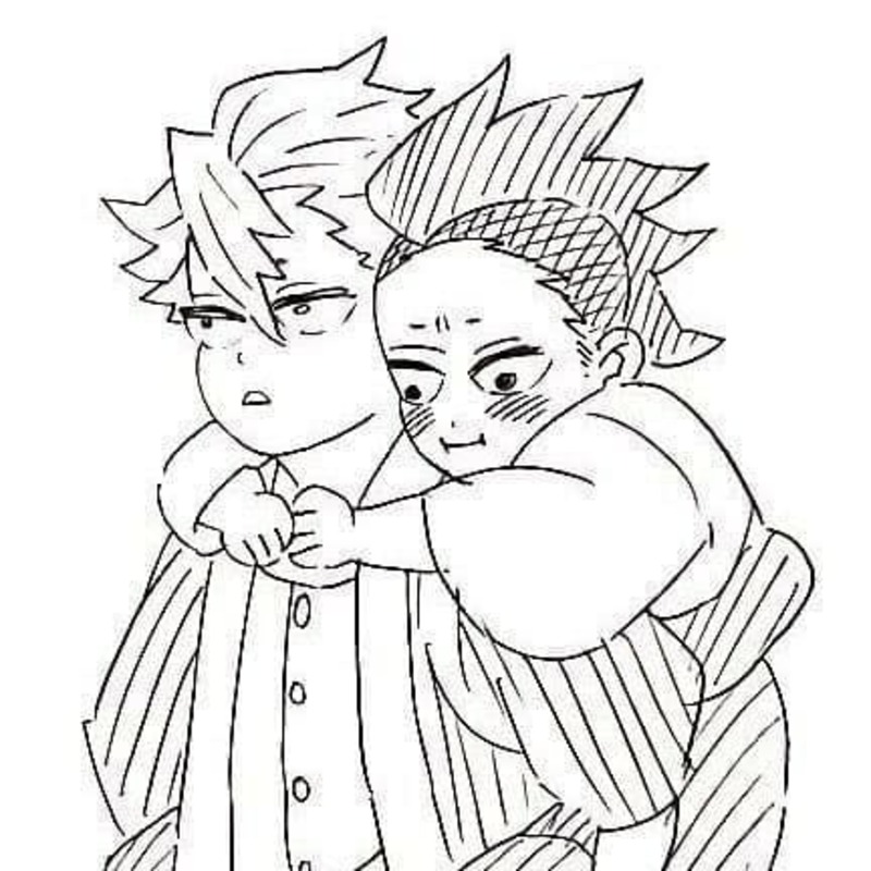 印刷可能 不死川実弥 ぬりえ