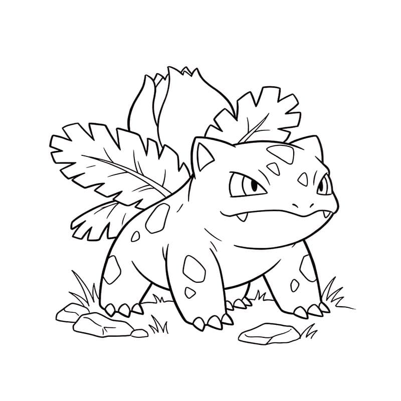 印刷可能 フシギソウ 描く ぬりえ
