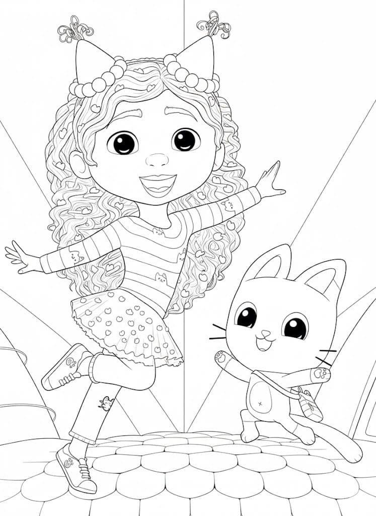 印刷可能 ギャビーのドールハウス 描く ぬりえ
