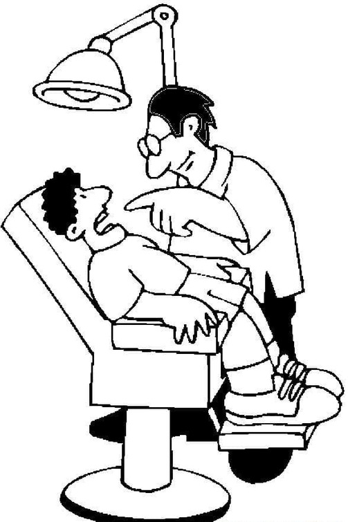 印刷可能 歯医者 描く ぬりえ