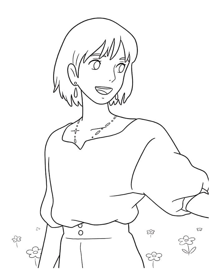 印刷可能 ハウルの動く城 描く ぬりえ