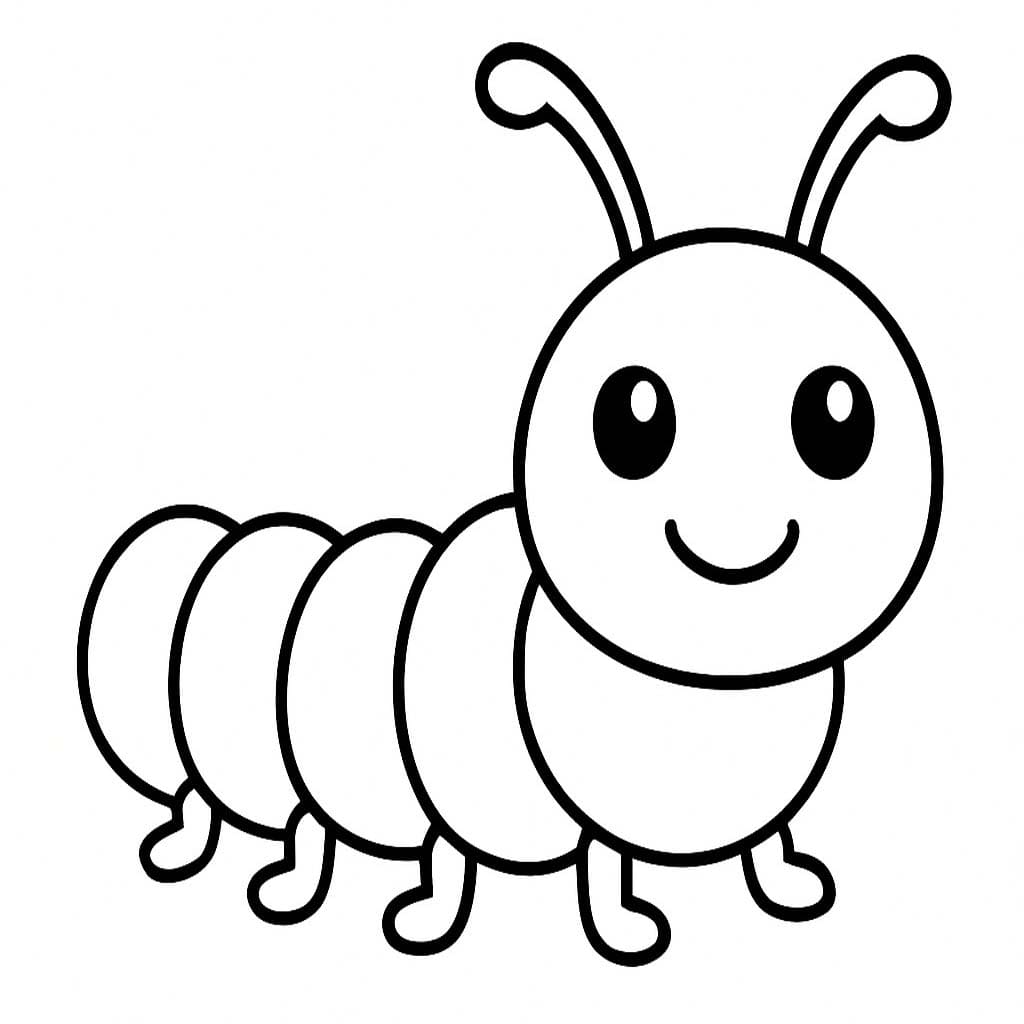 印刷可能 イモムシ ぬりえ