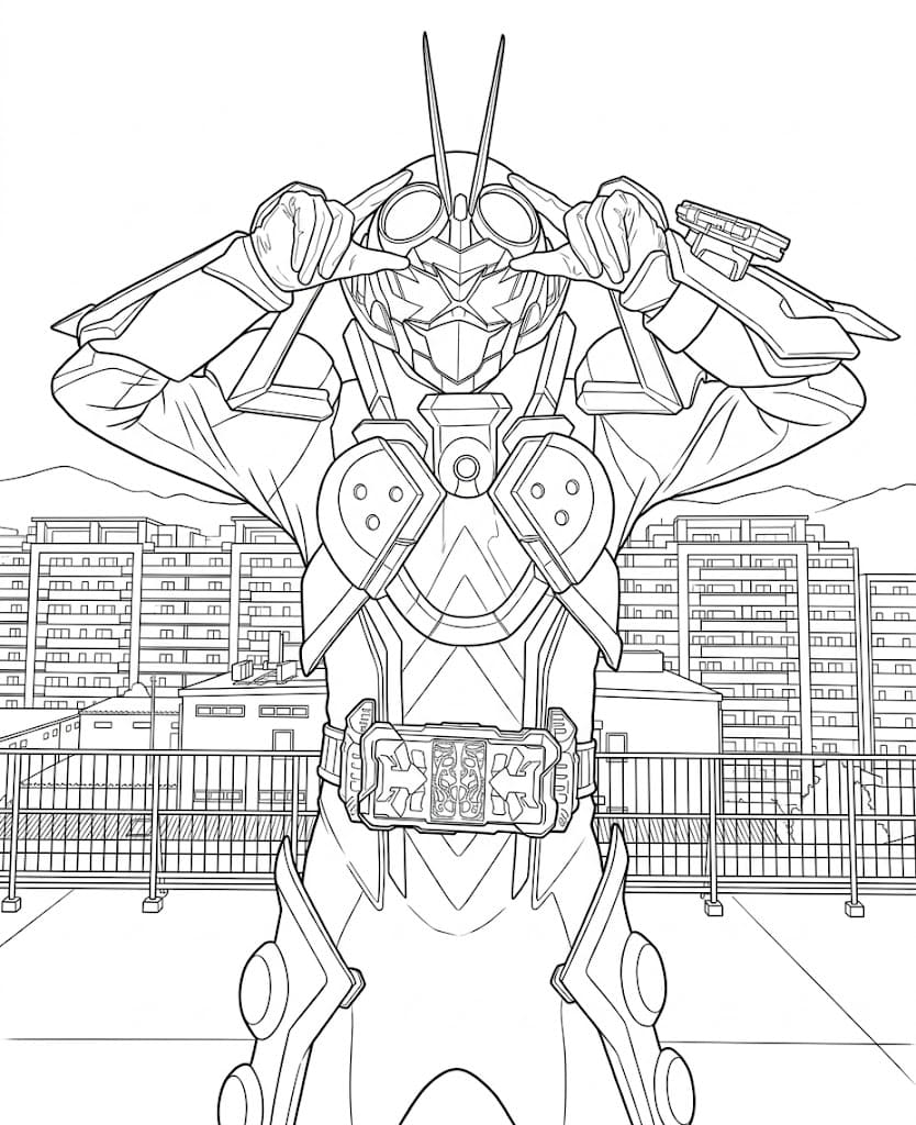 印刷可能 仮面ライダーガッチャード ぬりえ