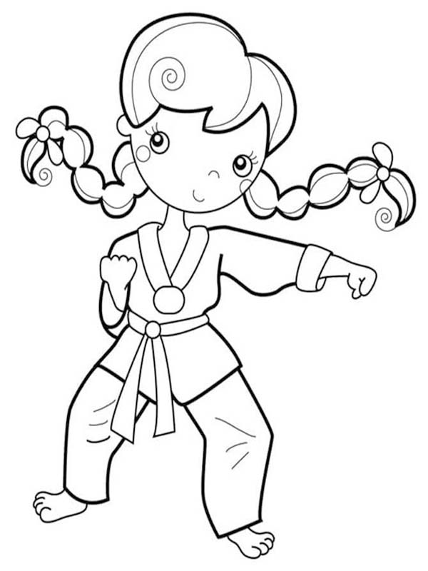 印刷可能 空手 描く ぬりえ
