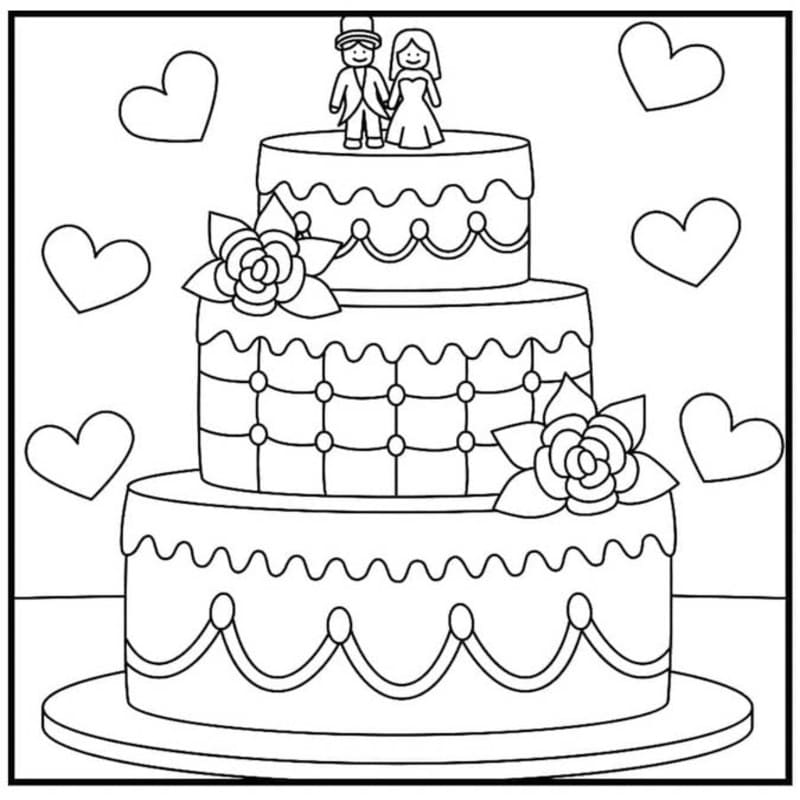 印刷可能 結婚式 描く ぬりえ