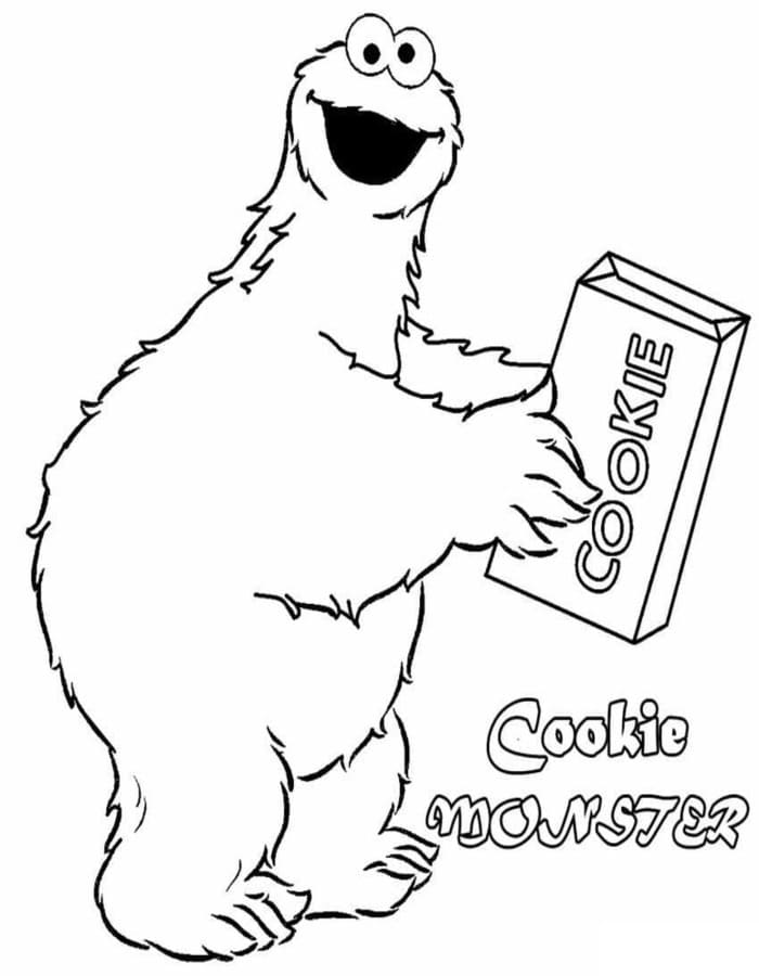 印刷可能 クッキーモンスター 描く ぬりえ