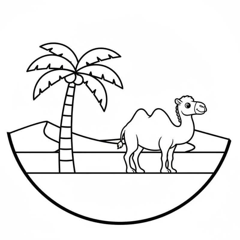 印刷可能 キャメル 描く ぬりえ