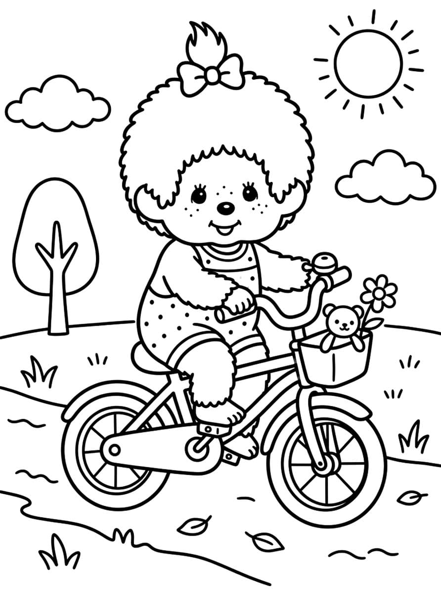 印刷可能 モンチッチ ぬりえ