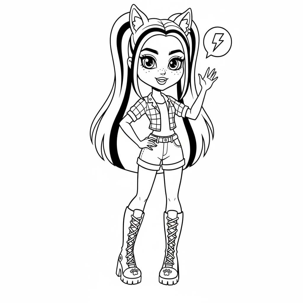 印刷可能 モンスター・ハイ ぬりえ