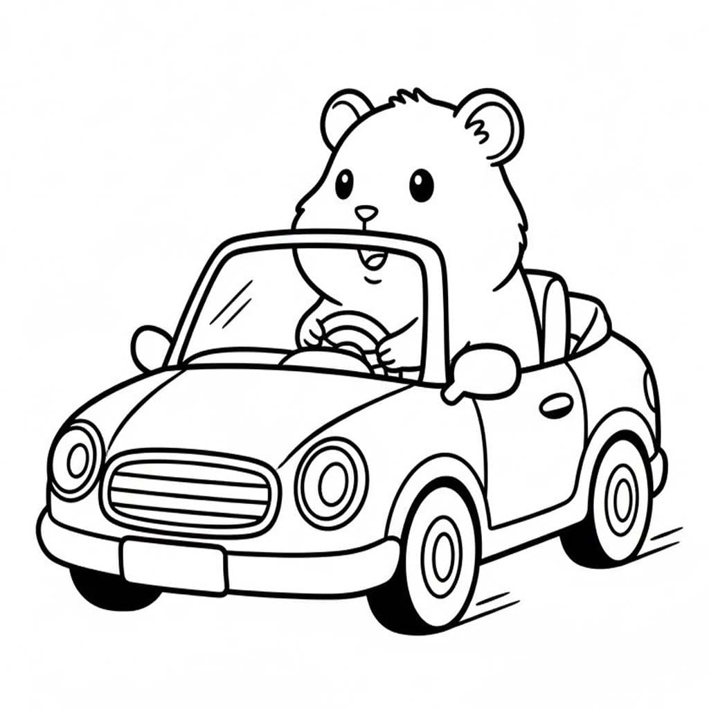 印刷可能 モルモット ぬりえ