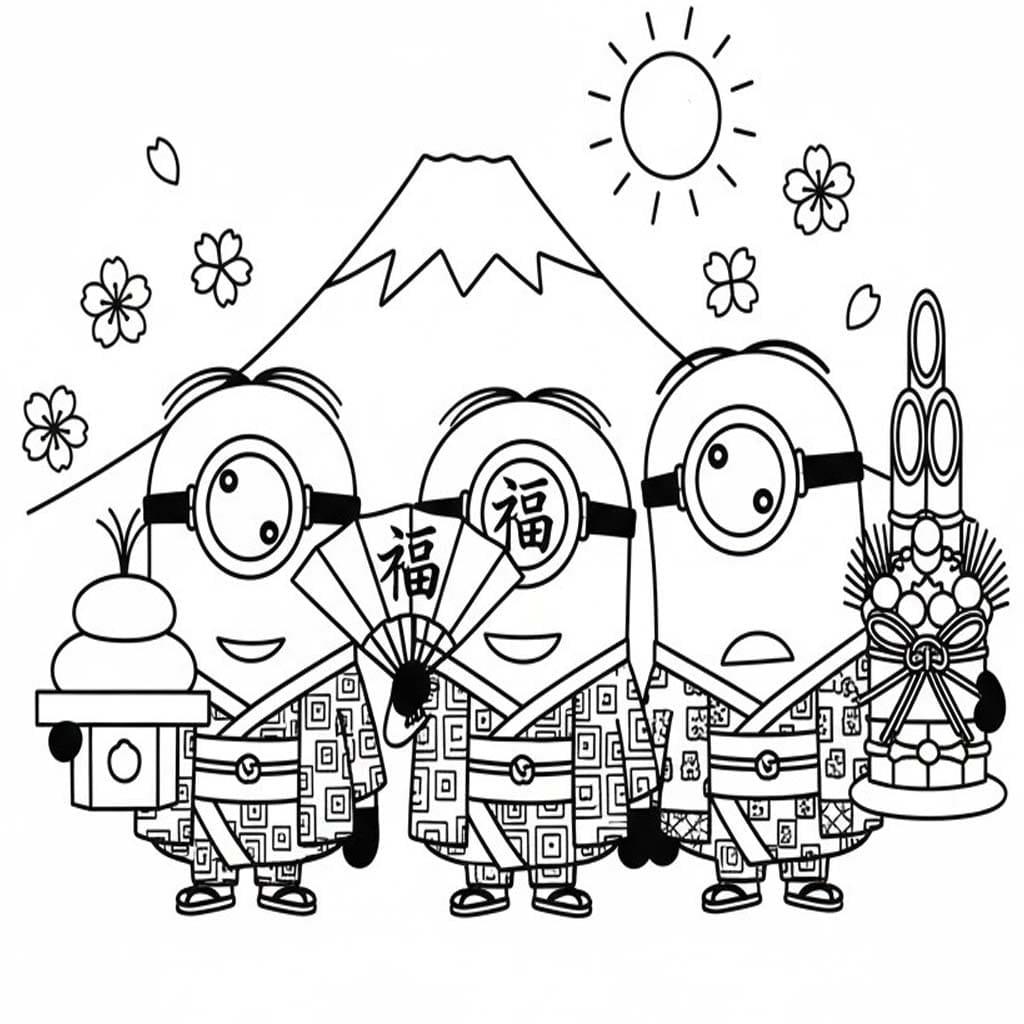 印刷可能 お正月の ぬりえ