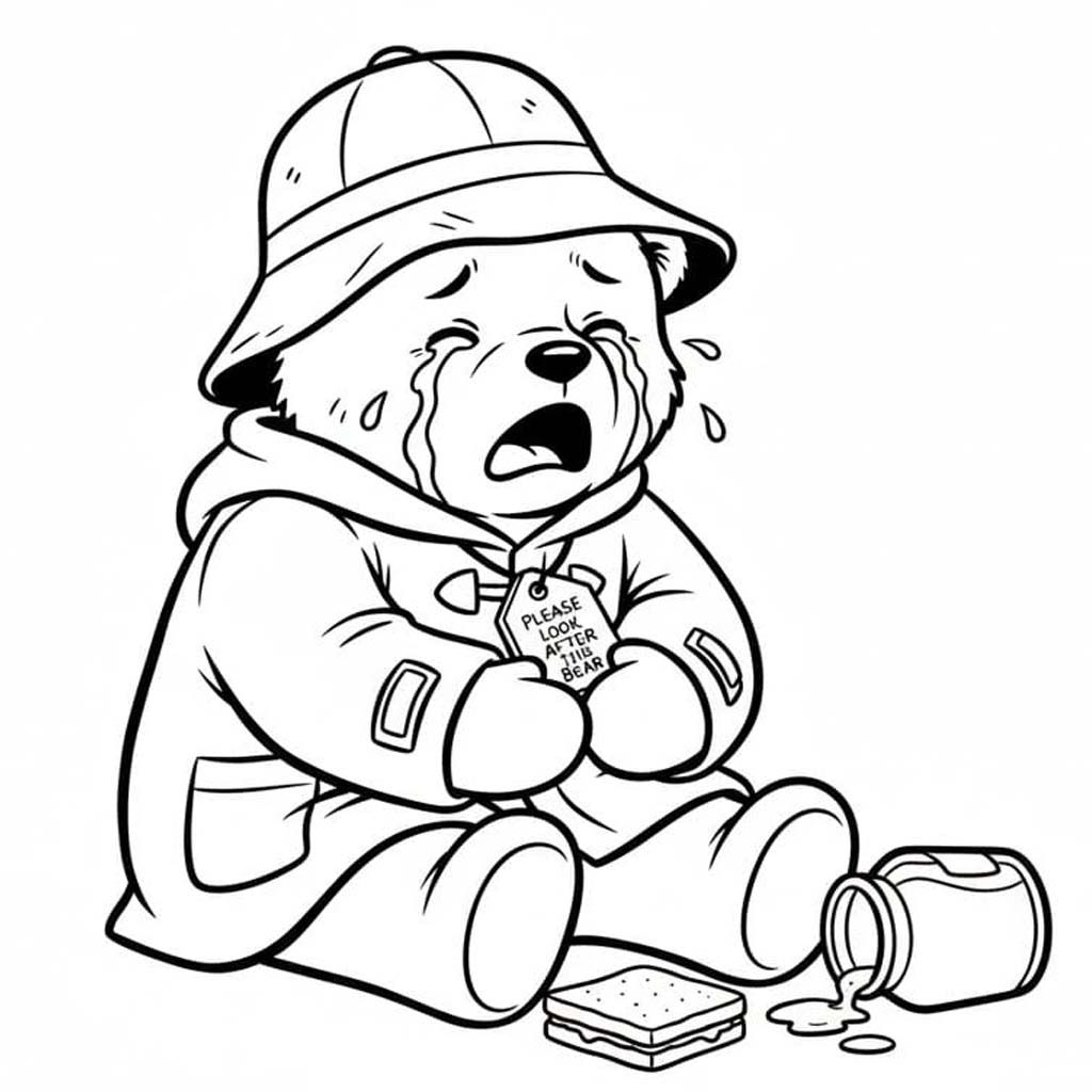 印刷可能 パディントン ぬりえ