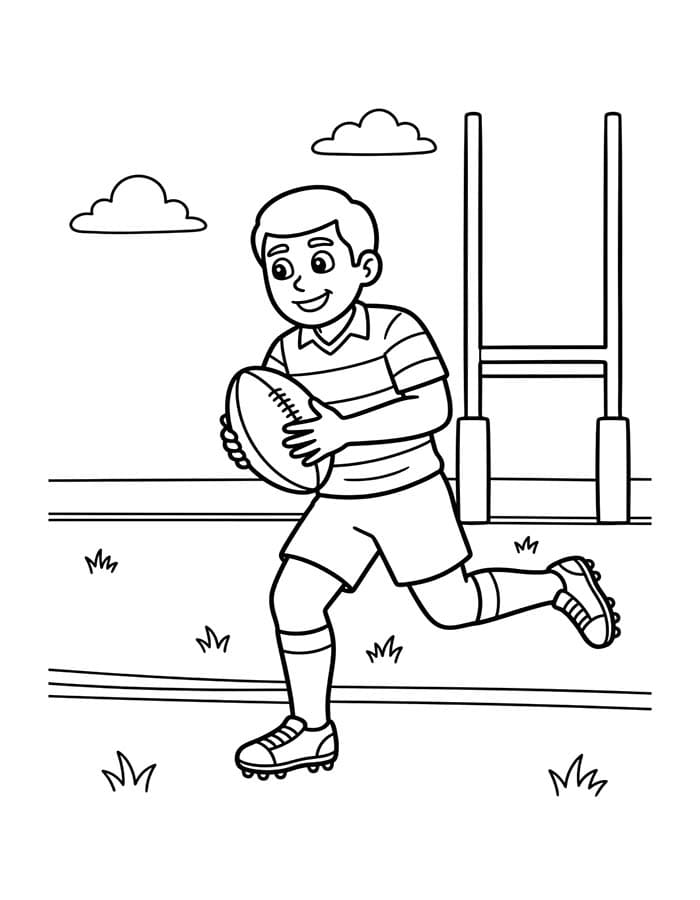 印刷可能 ラグビー 描く ぬりえ