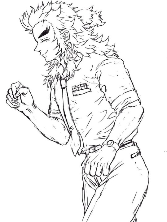 印刷可能 れんごくきょうじゅろう描く ぬりえ