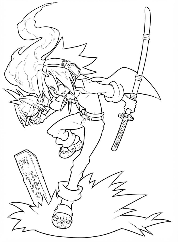 印刷可能 シャーマンキング 描く ぬりえ