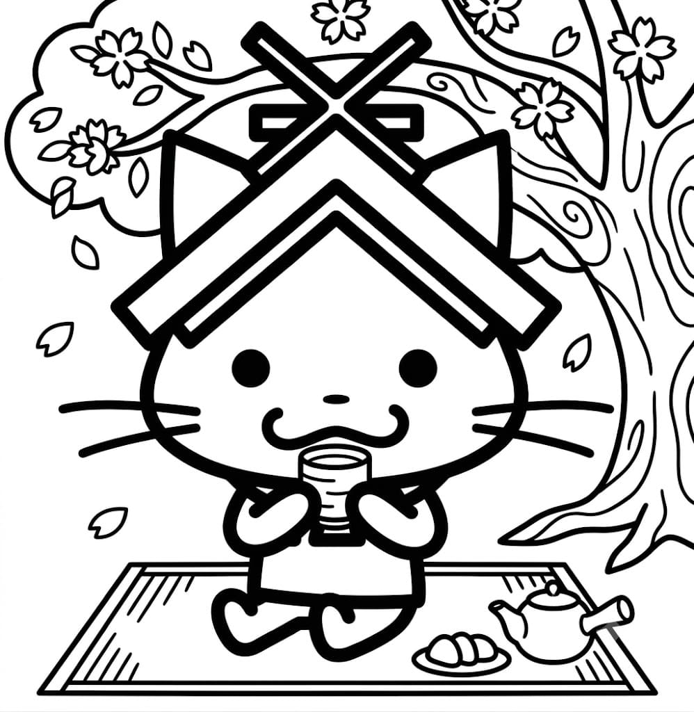 印刷可能 しまねっこ 描く ぬりえ