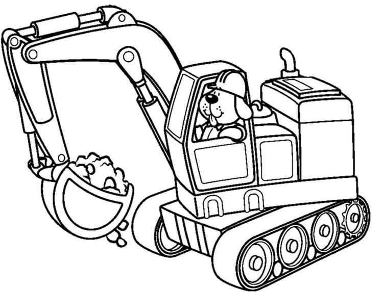 印刷可能 ショベルカー 描く ぬりえ