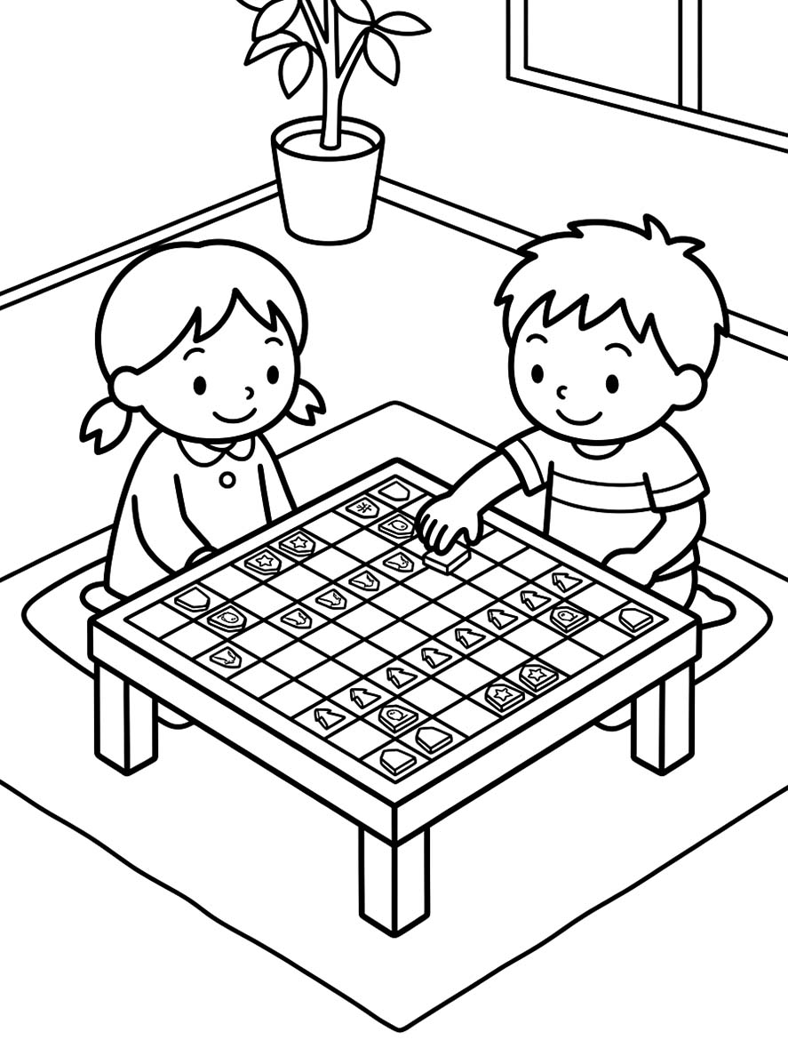 印刷可能 将棋 描く ぬりえ