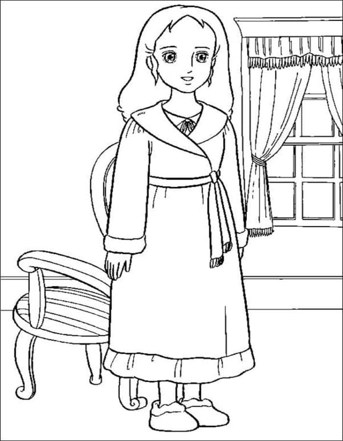 印刷可能 小公女セーラ 描く ぬりえ