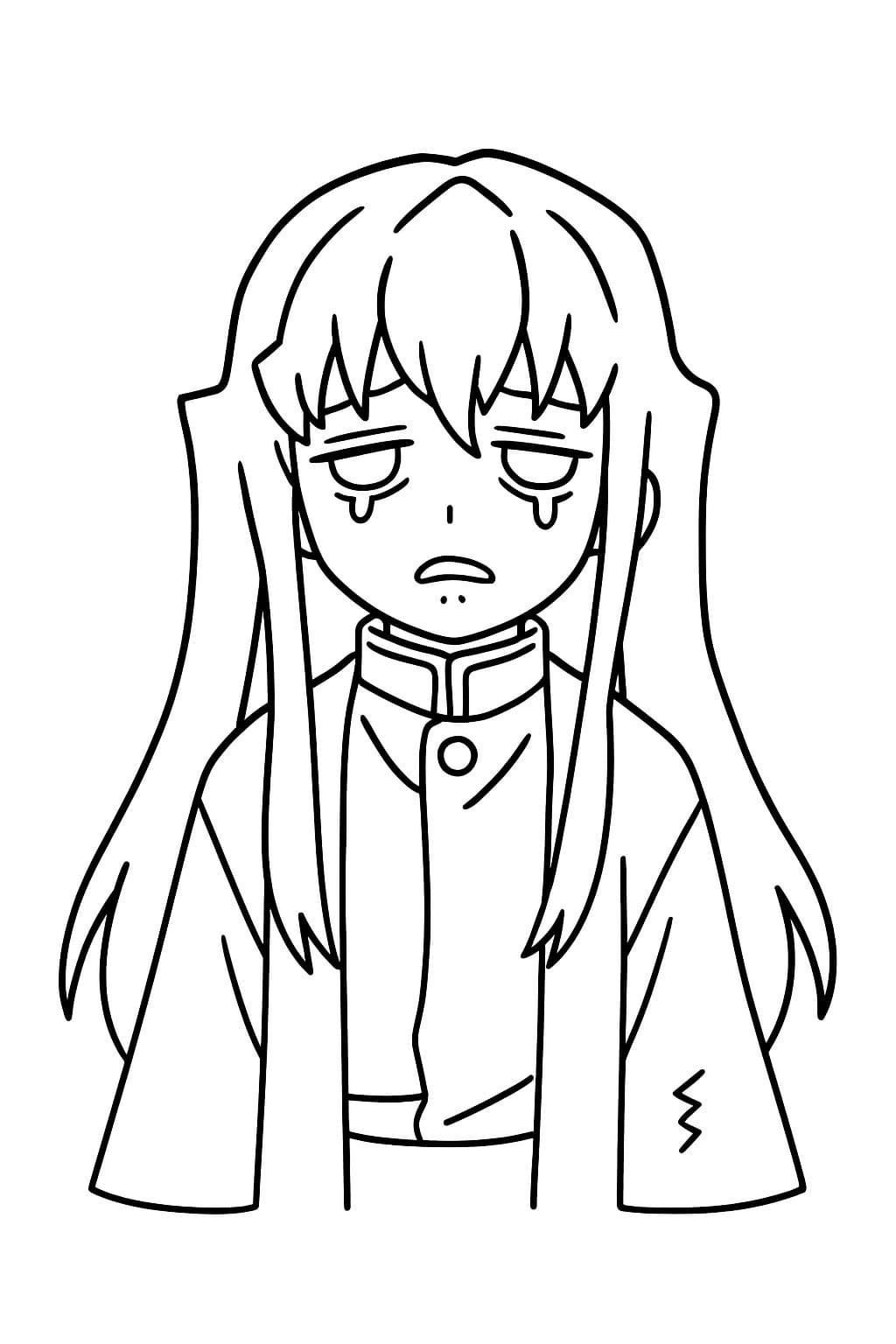 印刷可能 時透無一郎 ぬりえ