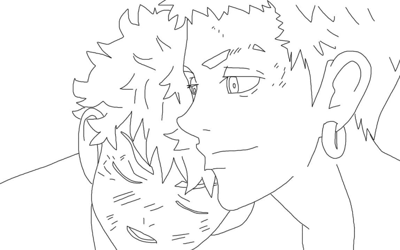 印刷可能 東京卍リベンジャーズ ぬりえ