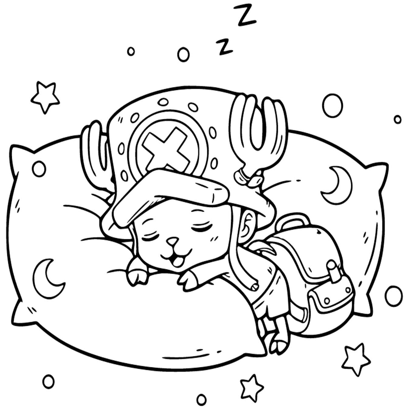 印刷可能トニートニー・チョッパー 描く ぬりえ