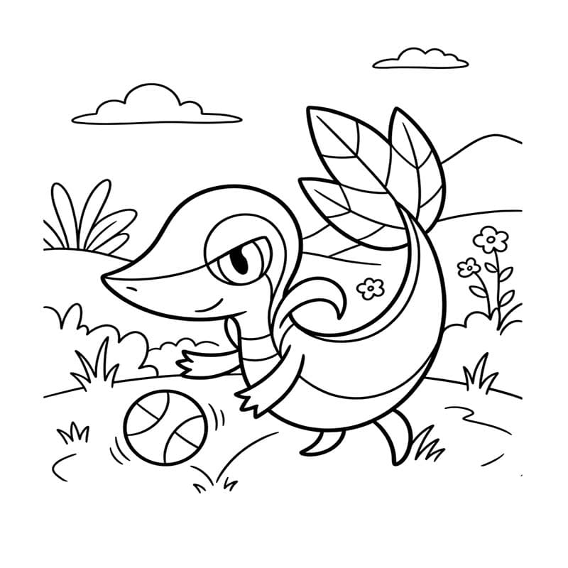 印刷可能 ツタージャ 描く ぬりえ
