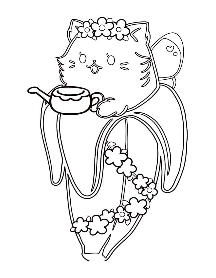 印刷可能 ばなにゃ 描く ぬりえ