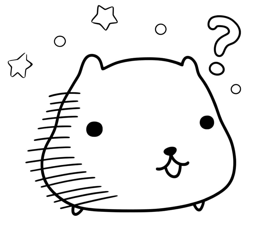 印刷 カピバラさん ぬりえ