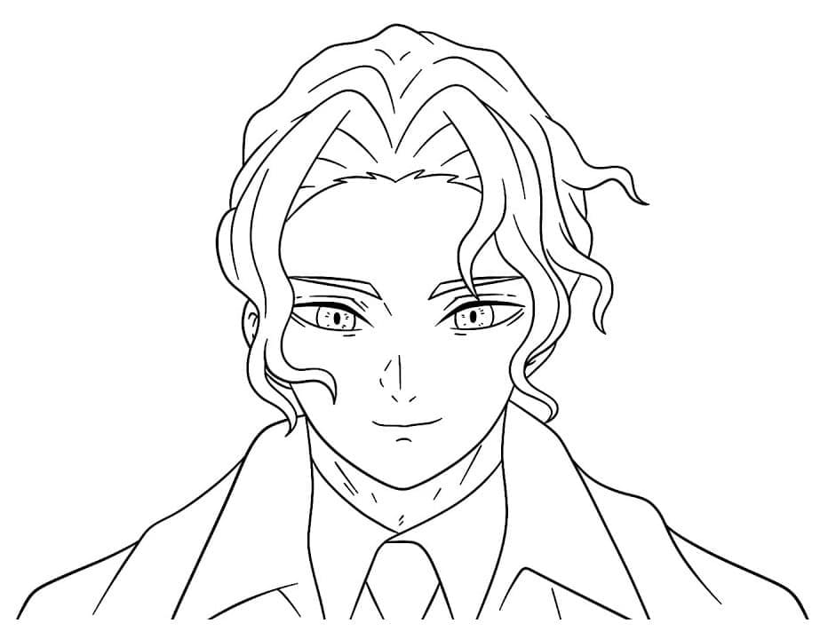 鬼舞辻無惨 ぬりえ ぬりえ