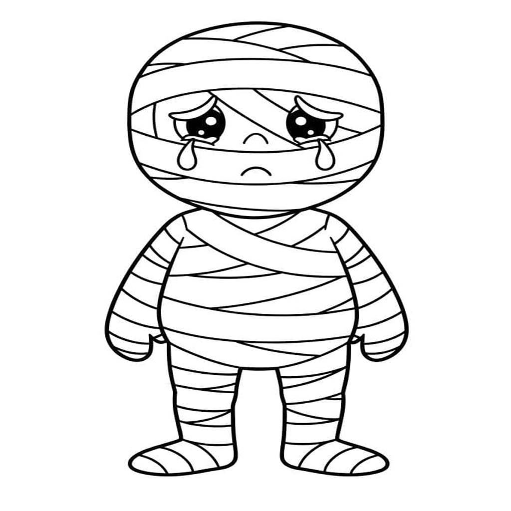 印刷 ミイラ 描く ぬりえ