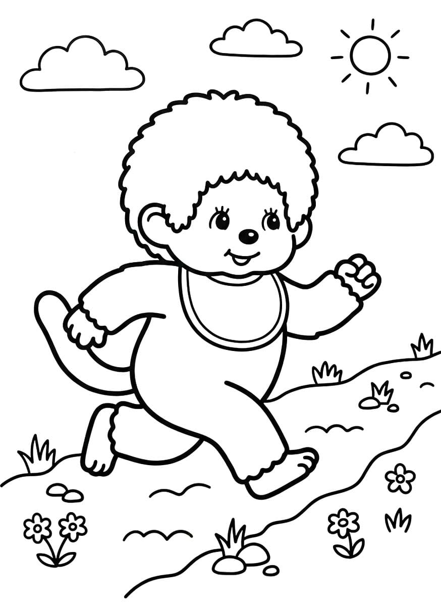 印刷 モンチッチ ぬりえ