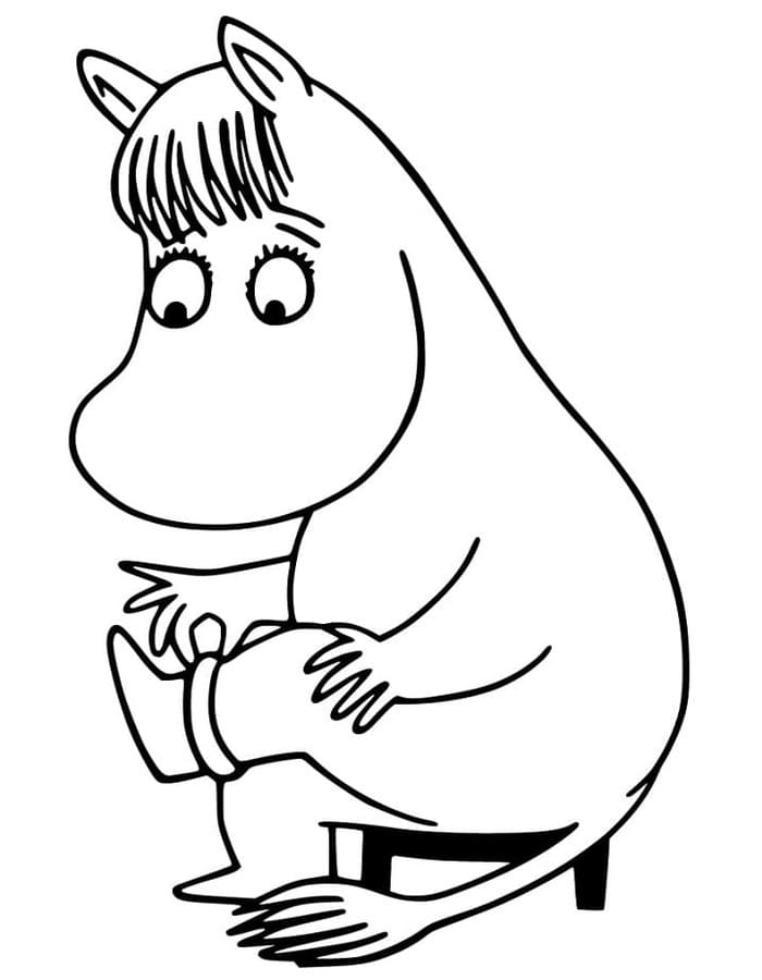 印刷 ムーミン 描く ぬりえ