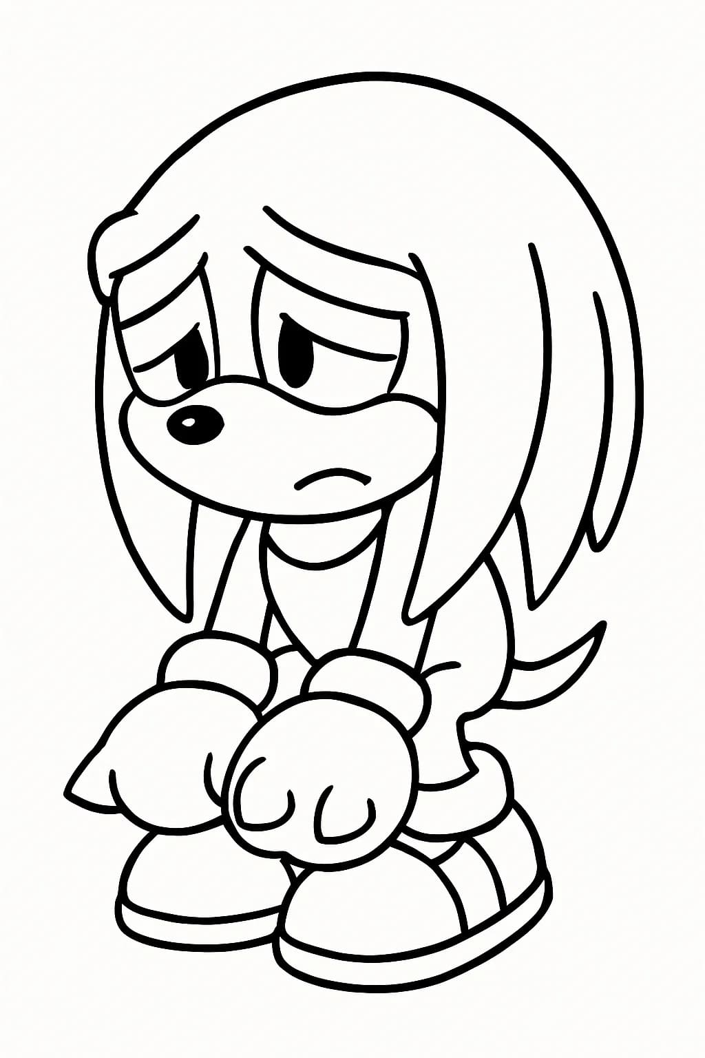 印刷 ナックルズ 描く ぬりえ