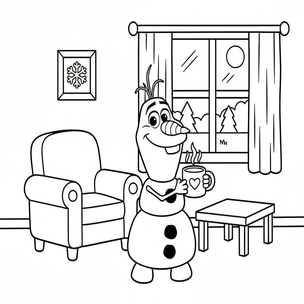 印刷 オラフ 描く ぬりえ