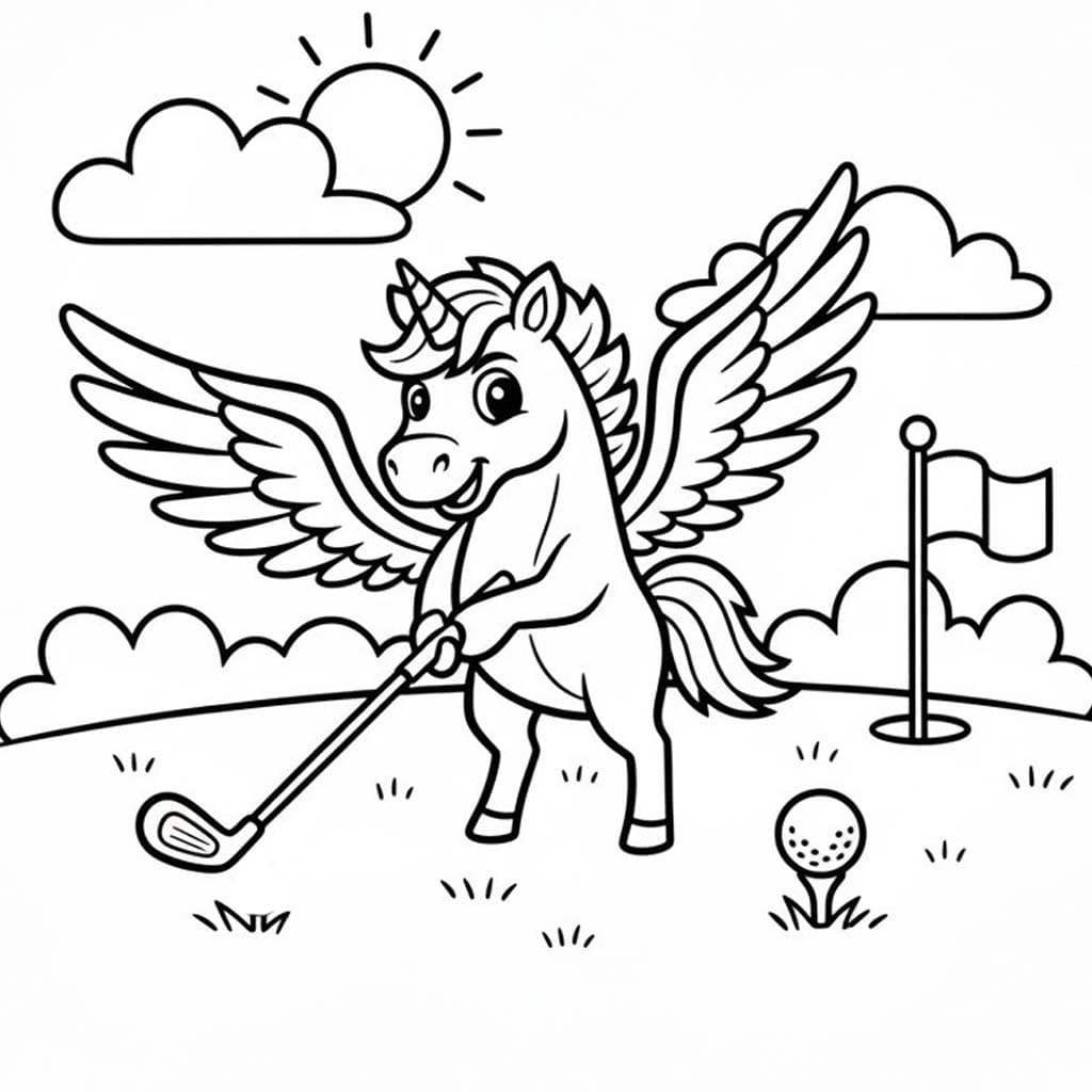 印刷 ペガサス ぬりえ