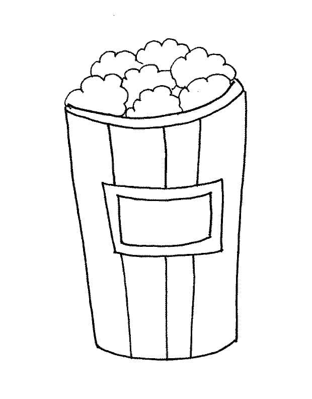 印刷 ポップコーン ぬりえ