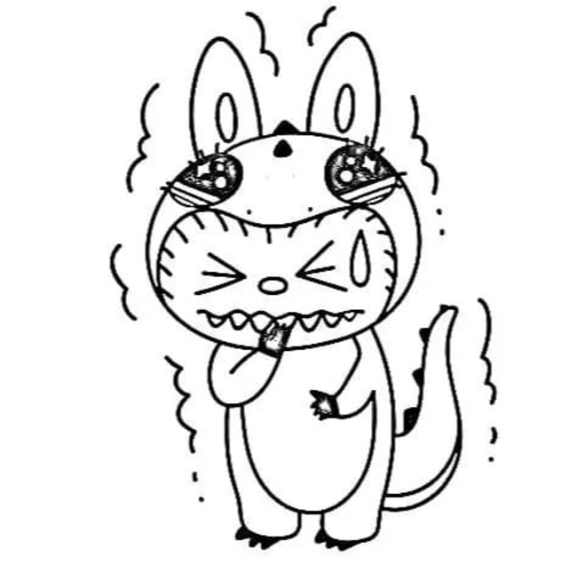 印刷 ラブブ ぬりえ