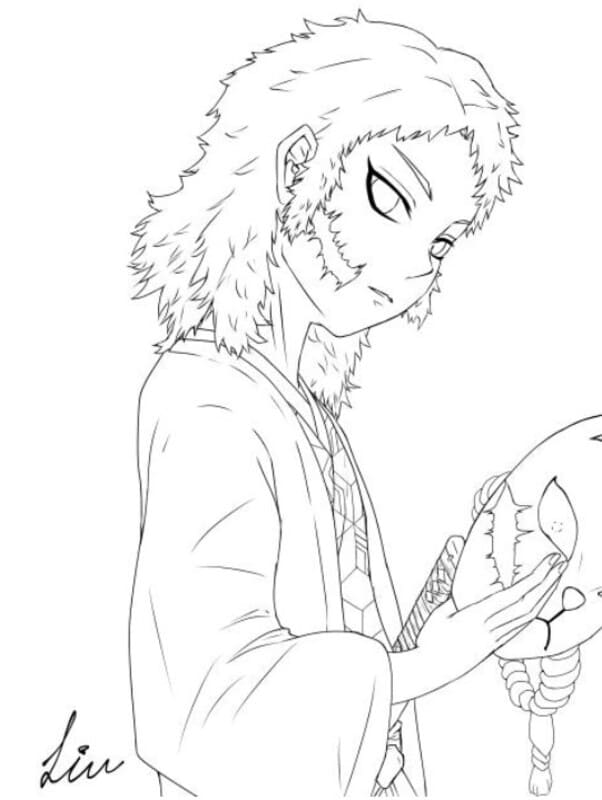 印刷 錆兎 描く ぬりえ