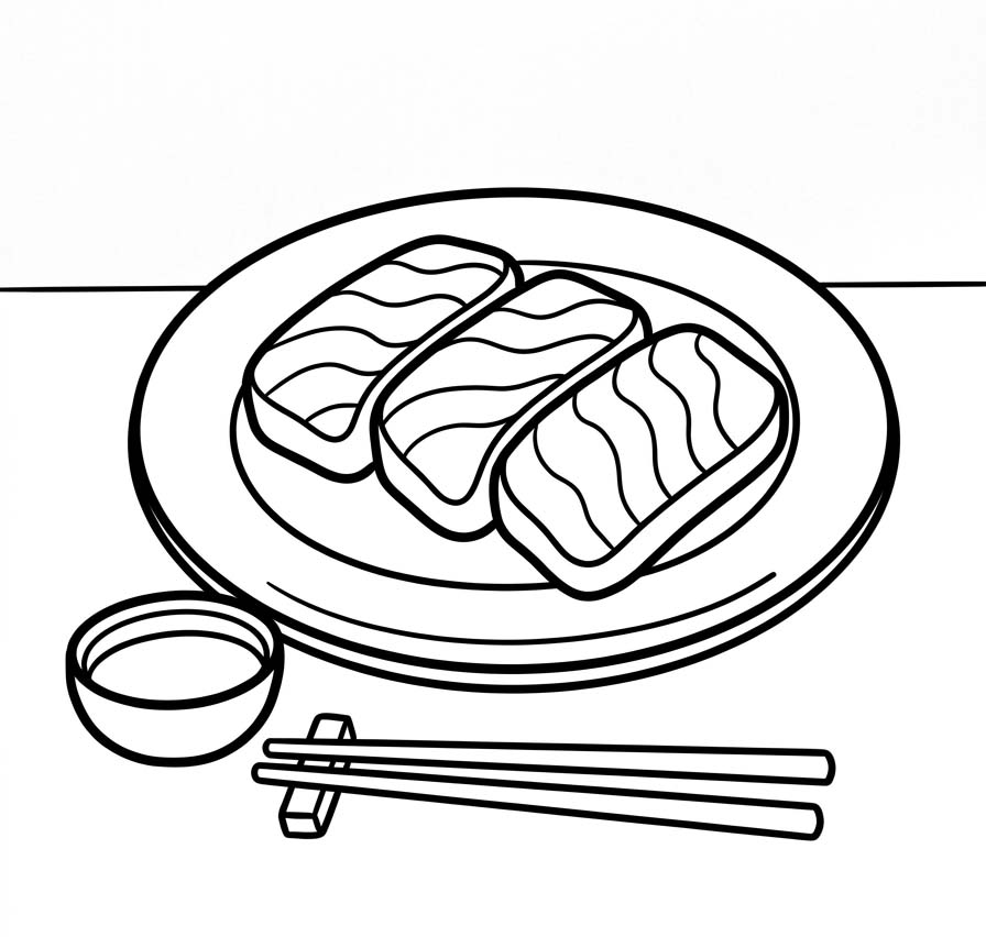 印刷 刺身 描く ぬりえ