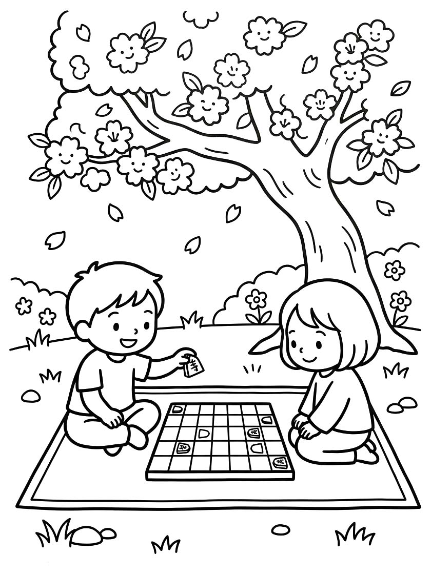 印刷 将棋 ぬりえ