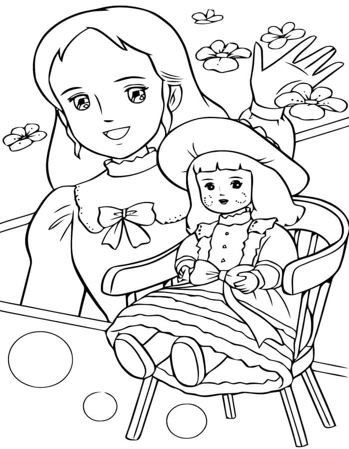 印刷 小公女セーラ ぬりえ