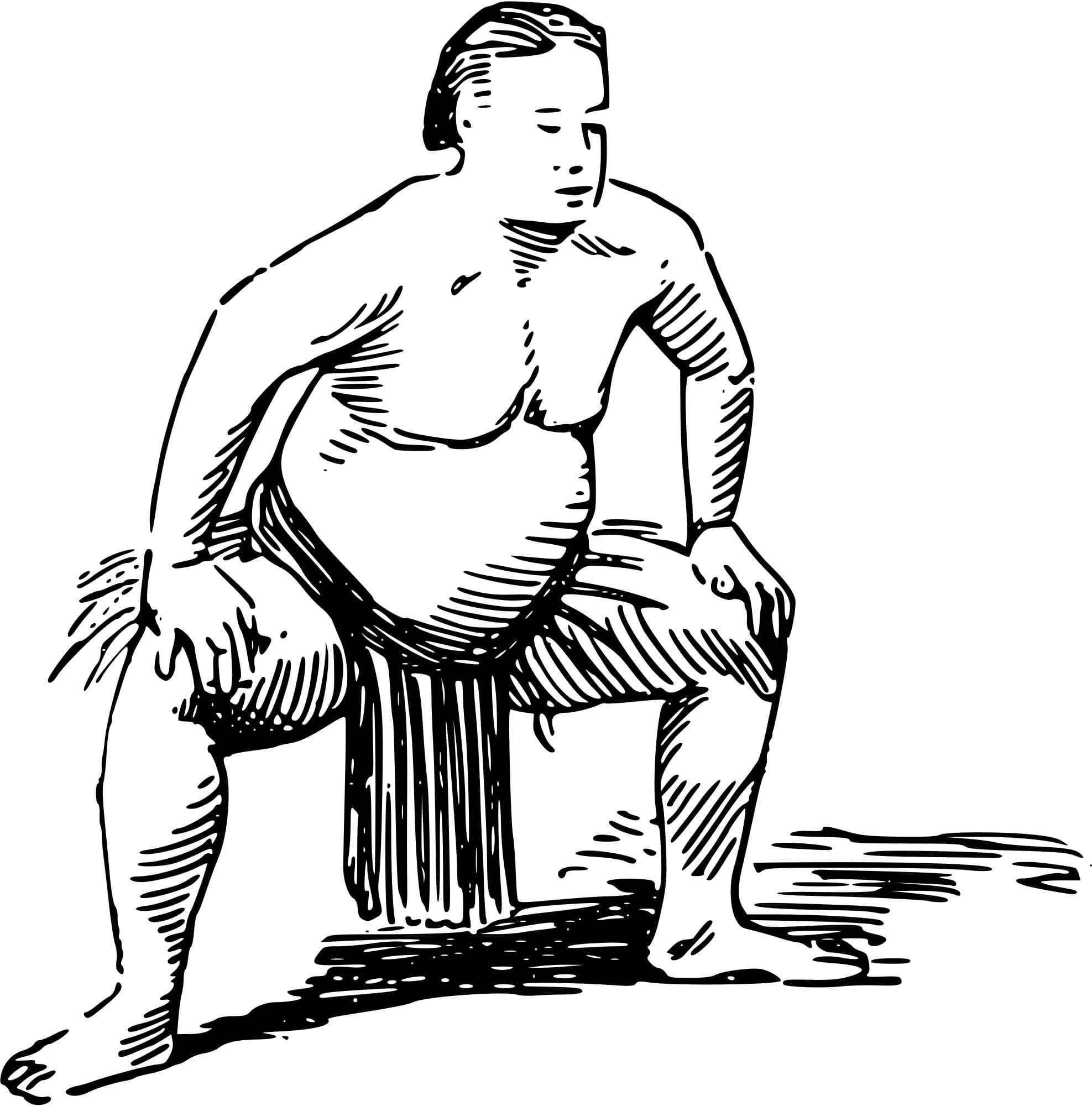 印刷 すもう ぬりえ